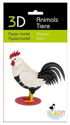 Modello di carta 3D - Gallo