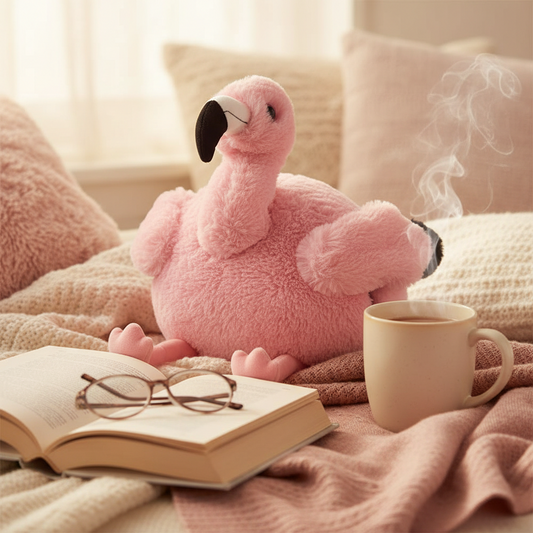 Hand Warmer Plush - Flamingo