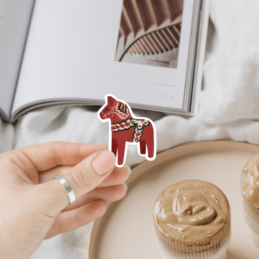 Pegatina del caballo Dalecarlian