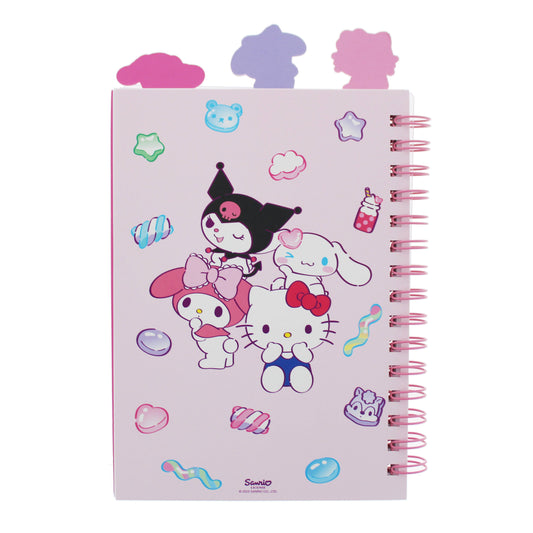 Cuaderno con purpurina de Hello Kitty - Dulces
