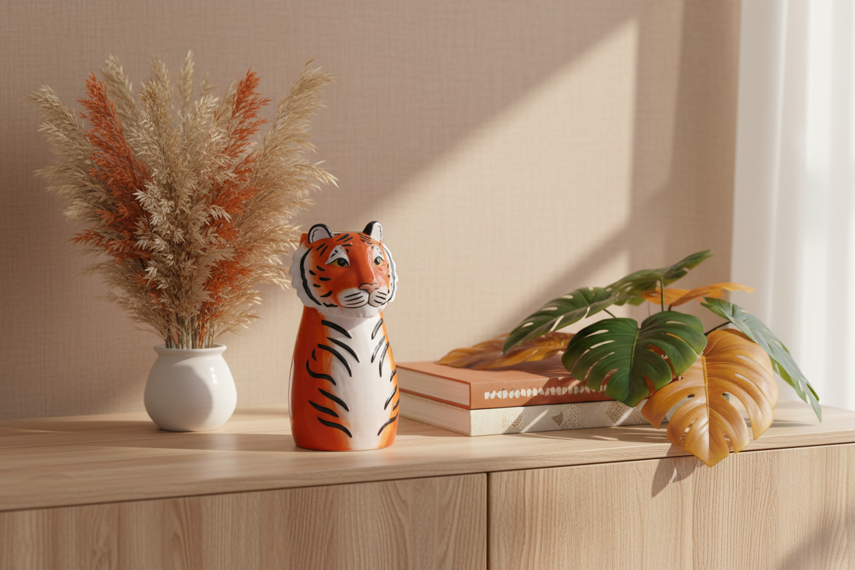 Vaso a forma di tigre