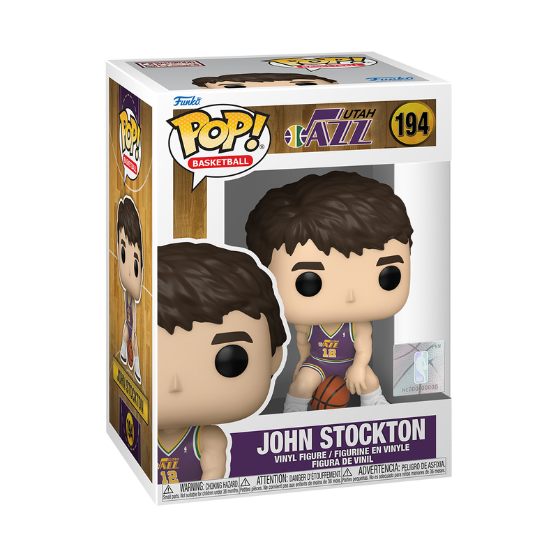 ¡Estallido! John Stockton con camiseta morada