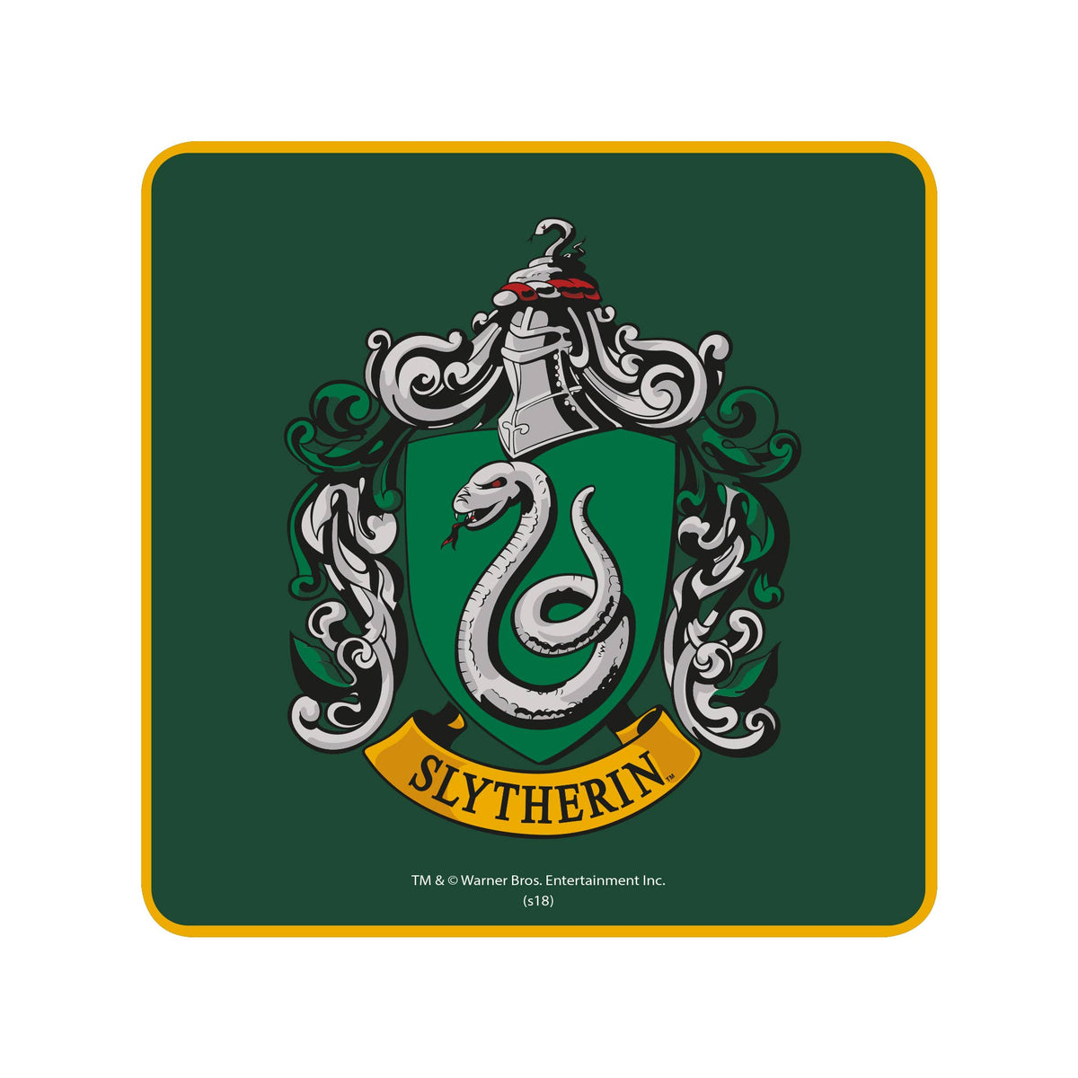 Sous-Verre Harry Potter - Unique Serpentard