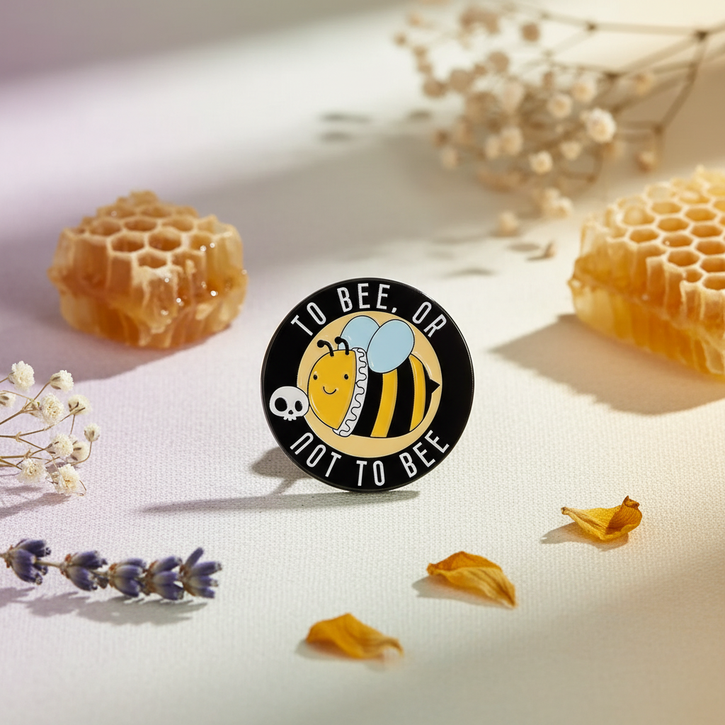 Pin de abeja "Ser abeja o no ser abeja"