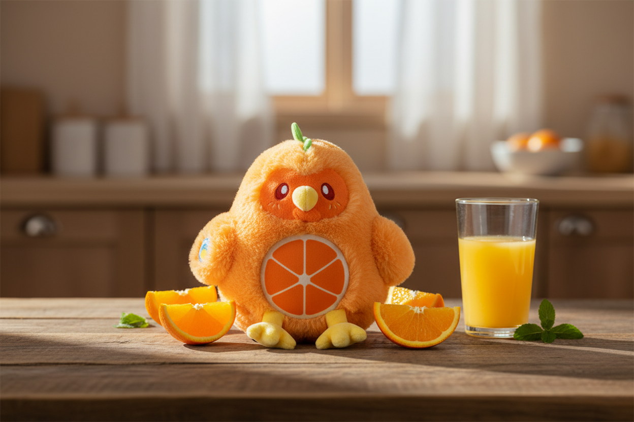 Mini Peluche Squishable Poulet à l'Orange