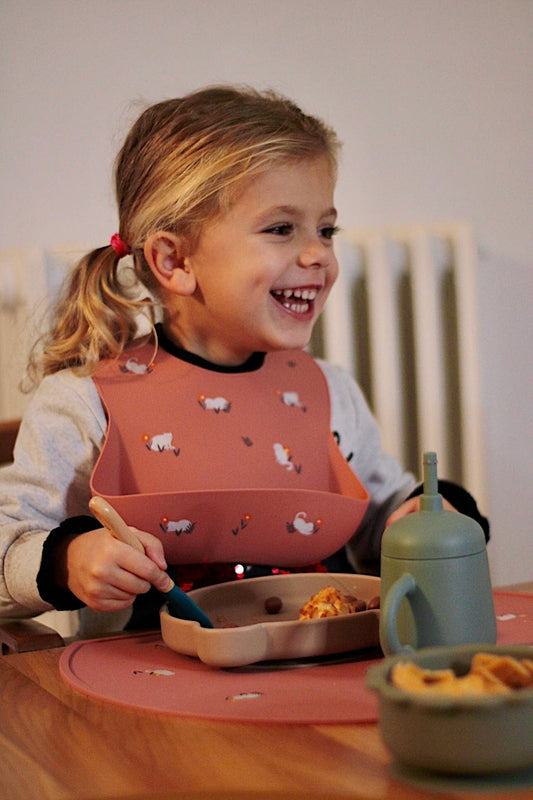 Bavaglino in silicone Shayan Cats - Terracotta