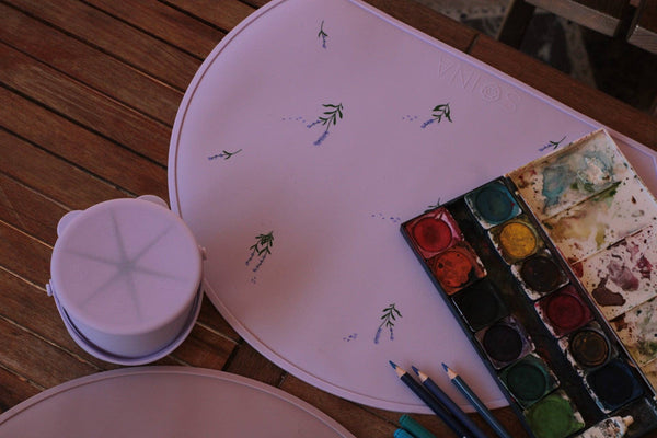 Lavendelkleurige siliconen placemat - Paars