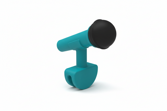 Set van 6 glazen markers voor microfoons