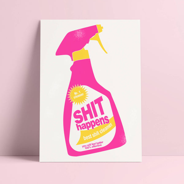 Espray limpiador de rizografía para postales “Las cosas pasan”
