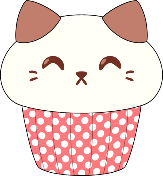 Peluche de gatito cupcake