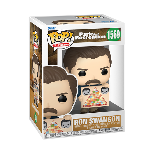 Pop! Ron Swanson with his Pyramid of Happiness