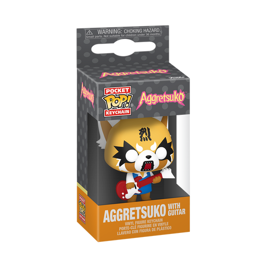 ¡Estallido! Llavero Aggretsuko con Guitarra