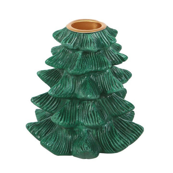Portacandele a forma di abete verde