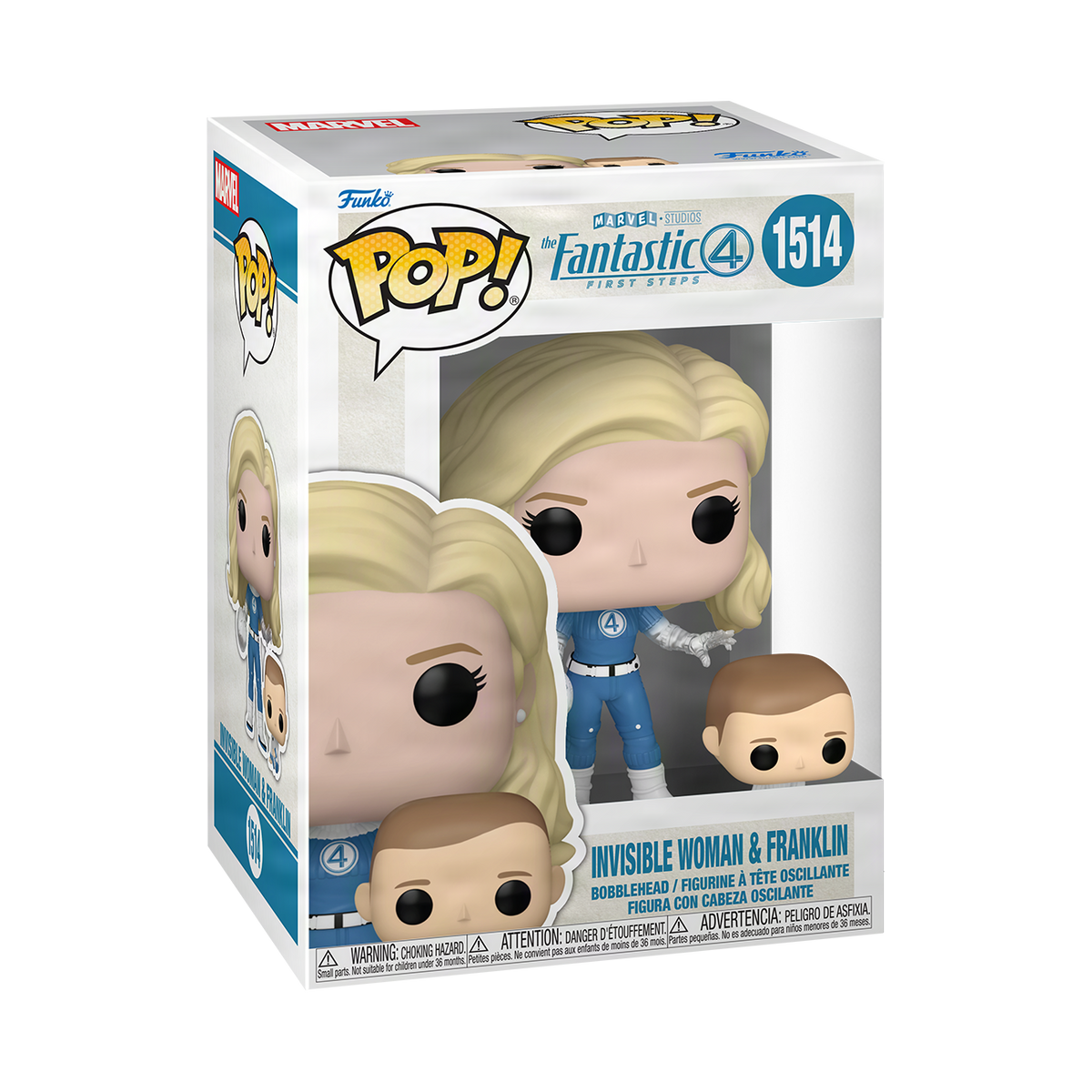 Funko Pop! & Buddy Invisible Woman & Franklin Fantastic Four First Steps #1514 - boîte