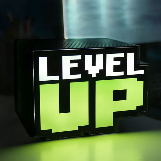 Candeeiro Level Up com Som, Jogo em Estilo Retro