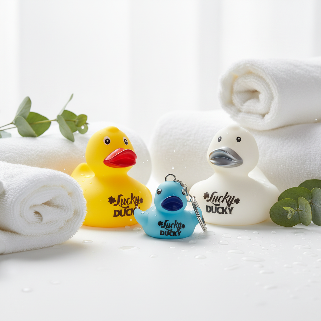 Porta-chaves Patinho da Sorte Pato Azul