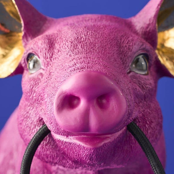 Lampe de table Cochon Rose