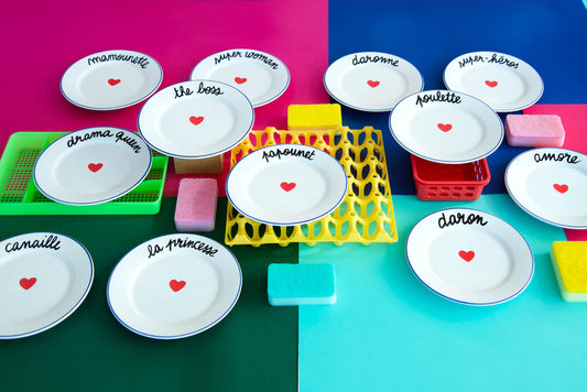 Assiette LA FAMILLE S'ÉCLATE - Drama Queen