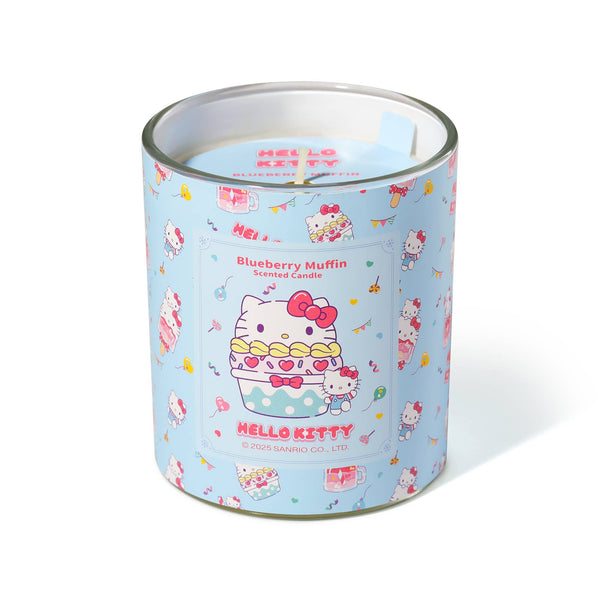 Vela original con estampado de Hello Kitty, aroma a muffin de arándanos