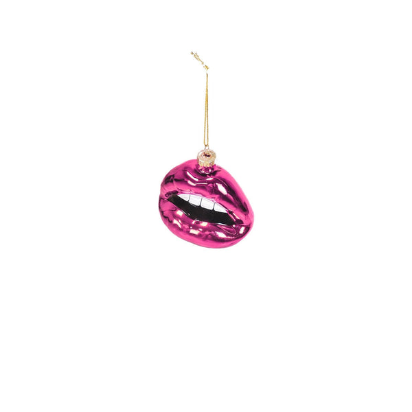 Kus me roze kerstbal