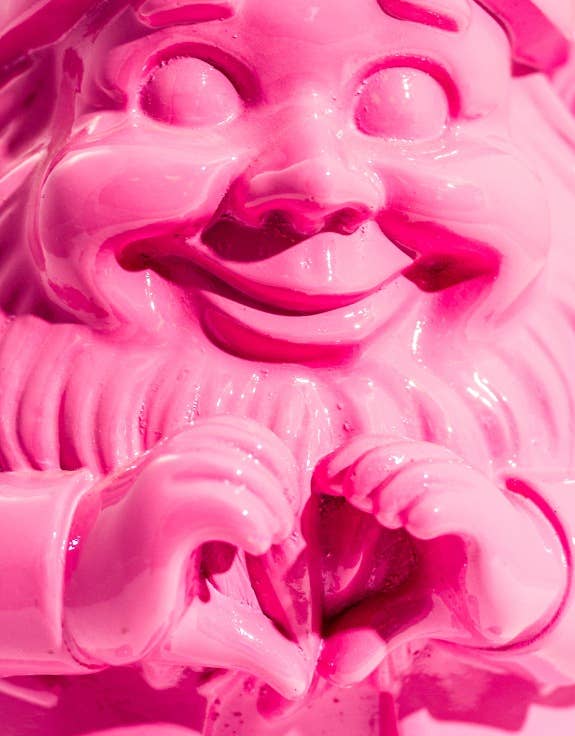 Gnomo de jardín "Manos de corazón" Rosa M