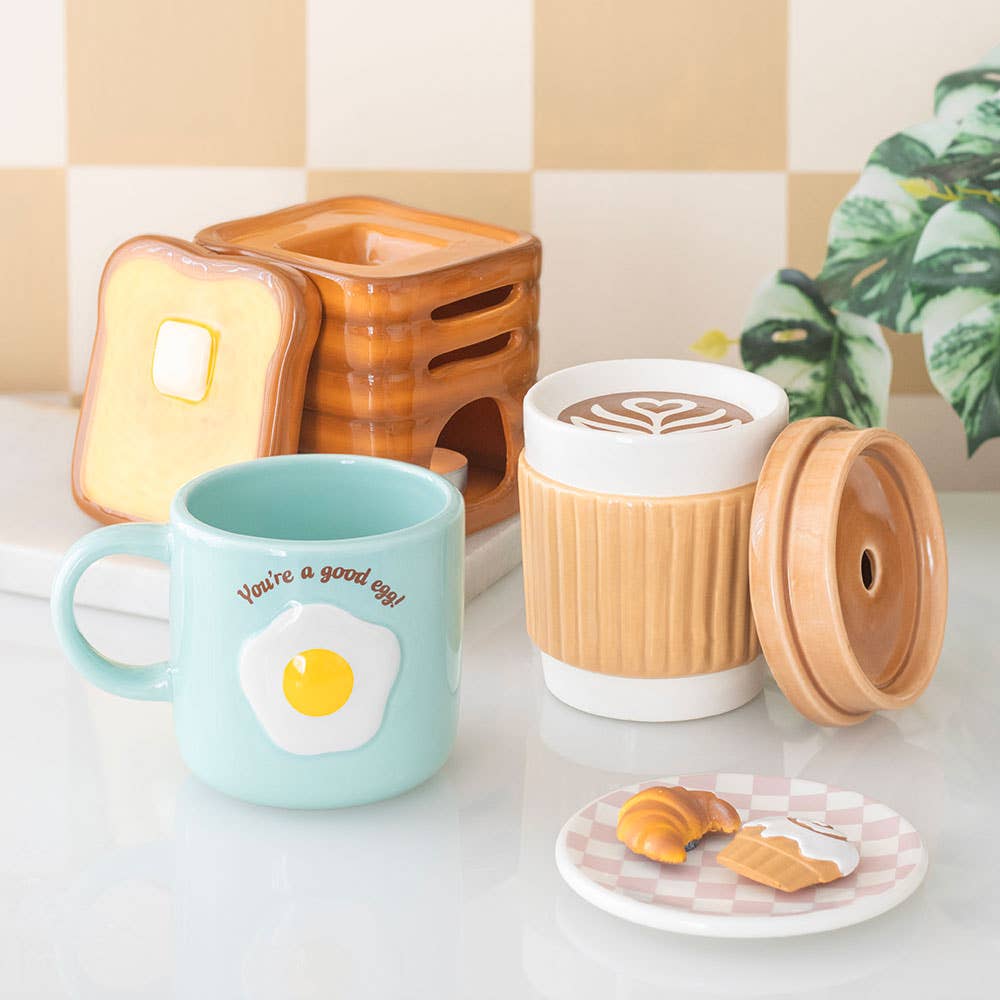Brûleur d'huile en forme de tasse à café