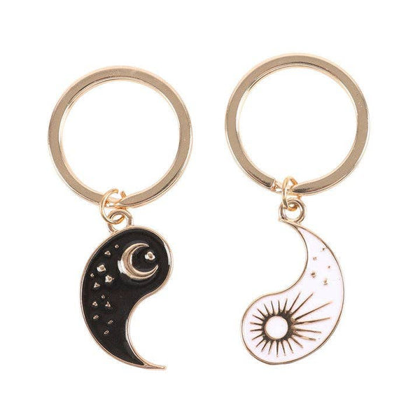 Conjunto de porta-chaves Yin Yang para melhores amigos