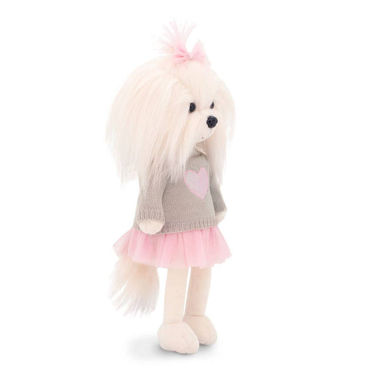 Poupée chien Lucky Mimi : Cœur rose-38cm
