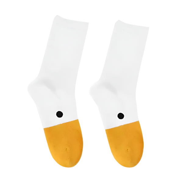 Calcetines de pato blanco