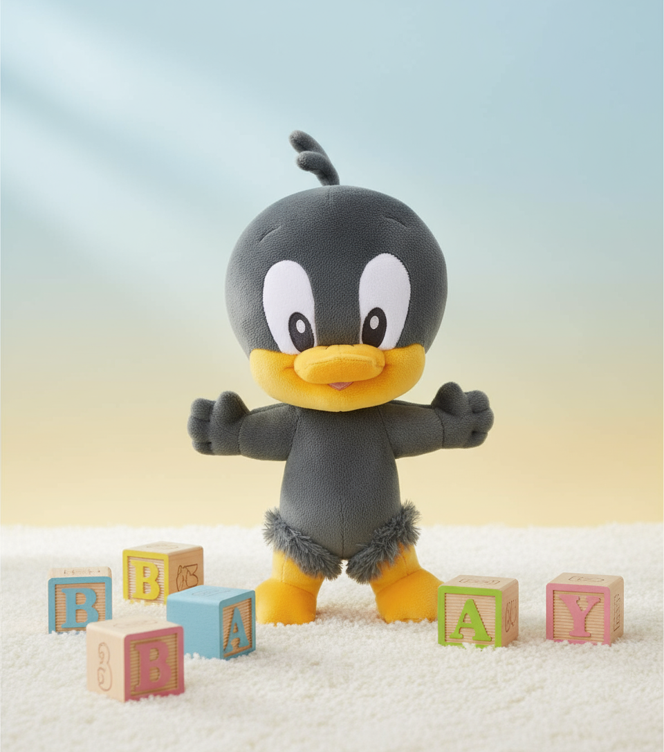 Peluche de Looney Tunes - Bebé Daffy