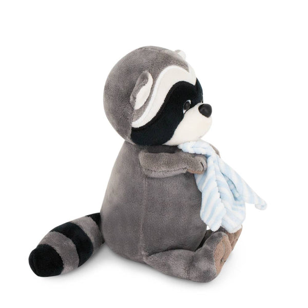 Peluche mapache Denny con toalla, 15 cm