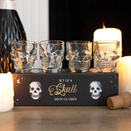 Ensemble de 4 verres Skull Shot