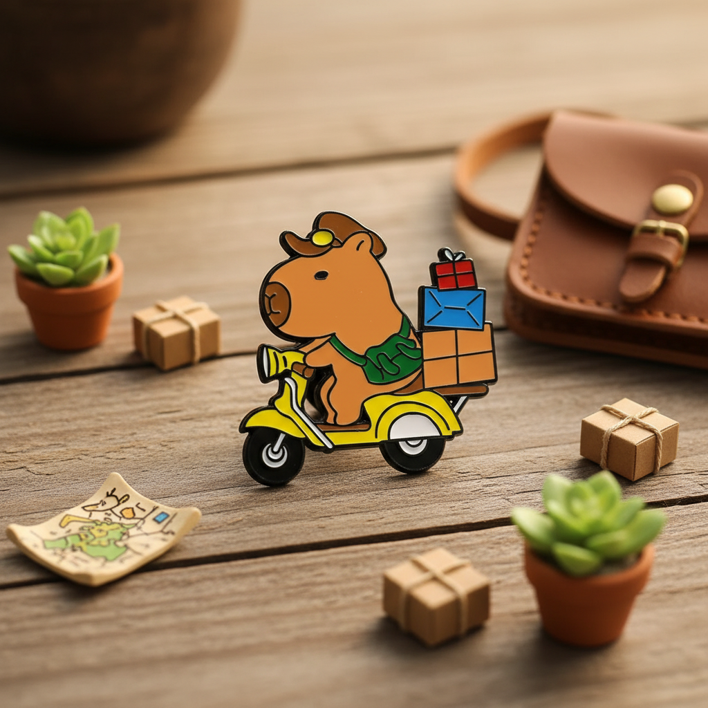 Pin's Capybara sur Scooter