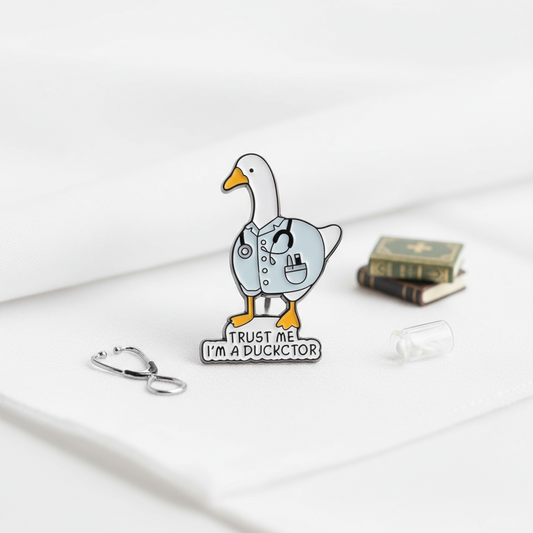 Ducktor White Duck Pin
