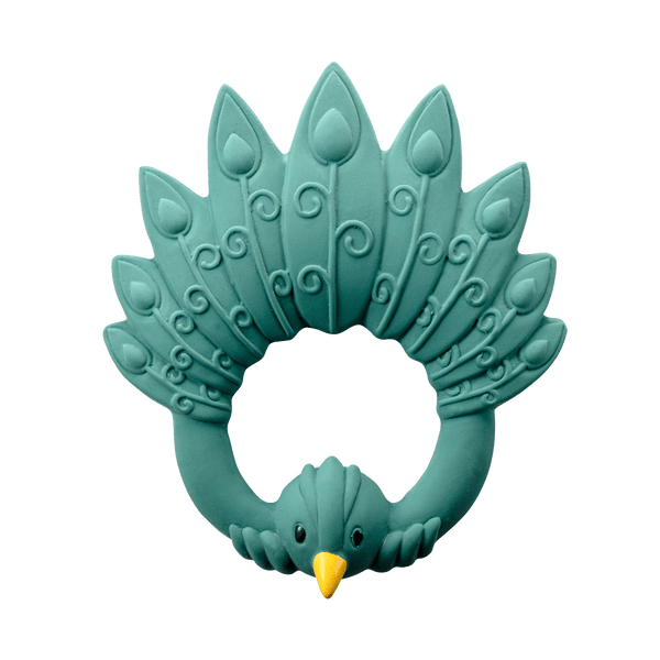 Anneau de Dentition Paon Vert