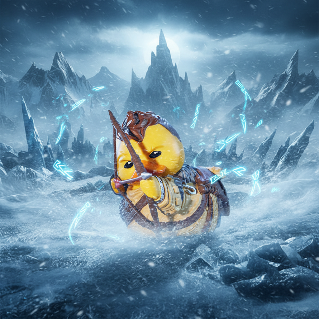 Duck Atreus - God of War Ragnarök (primeira edição)