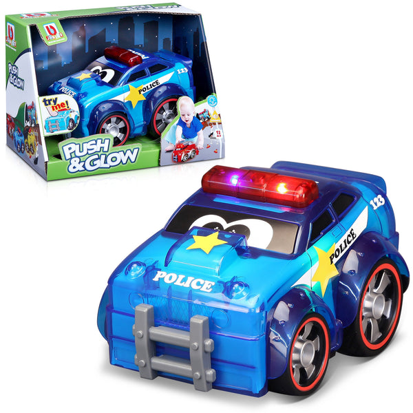 Voiture de police BB JUNIOR à pousser et à briller