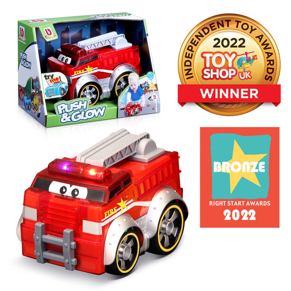 CAMION DE POMPIERS BB JUNIOR PUSH & GLOW