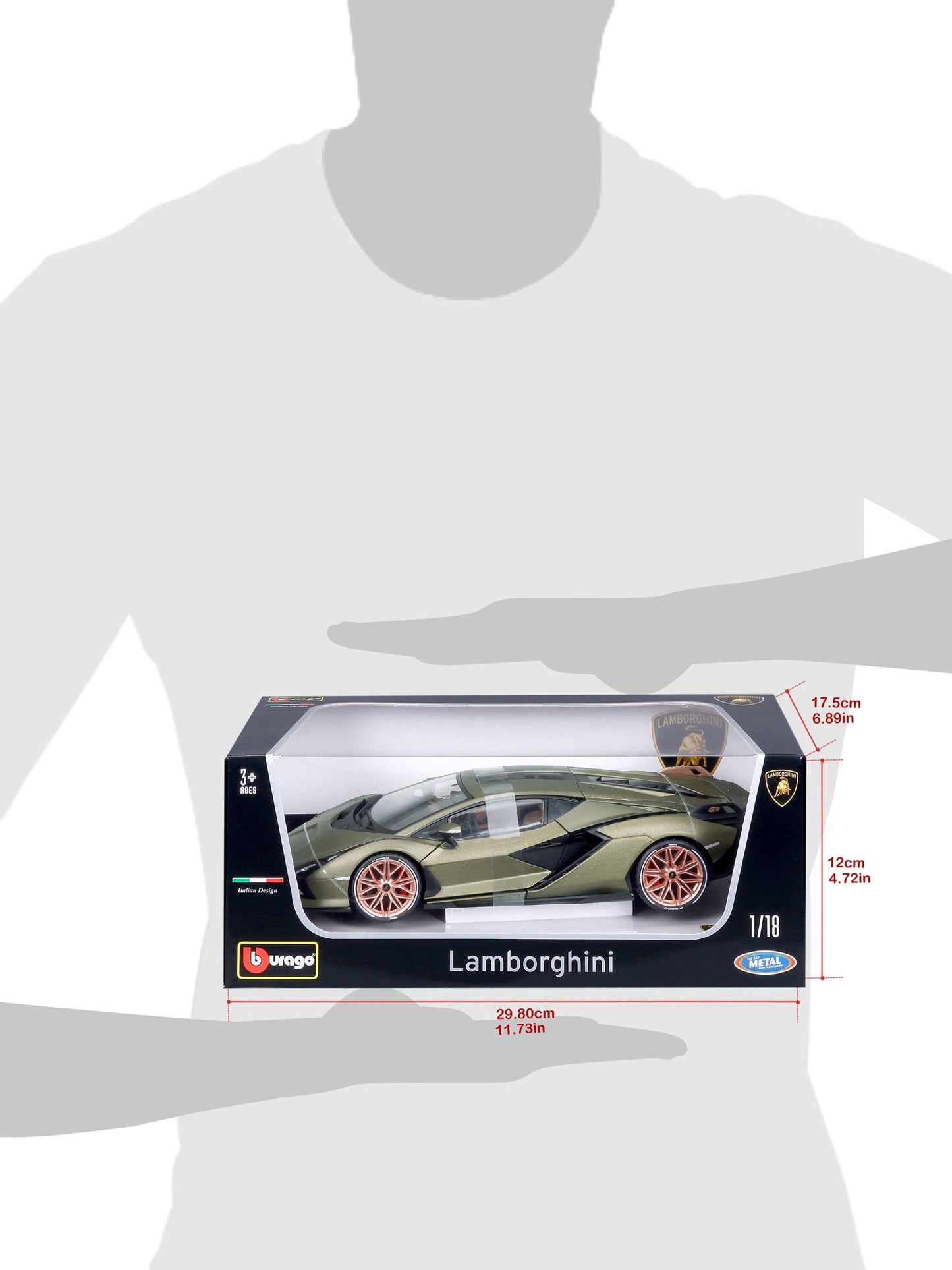 1:18 LAMBORGHINI SIAN VERT MÉTALLIQUE