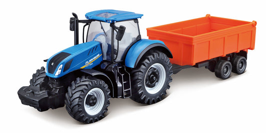 ニューホランド T7.315 トラクターとダンプトレーラー(10cm)