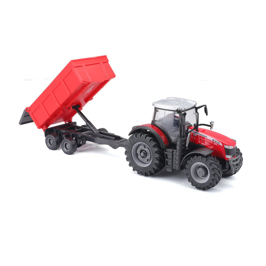 マッセイファーガソン 8740S トラクター 10cm ダンプトレーラー付