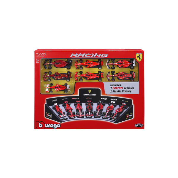 Coffret cadeau de luxe Ferrari F1 1:43 avec support d'exposition