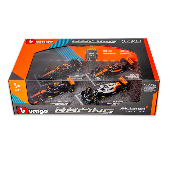 Coffret de 4 moments forts de la F1 McLaren Lando Norris à l'échelle 1:43