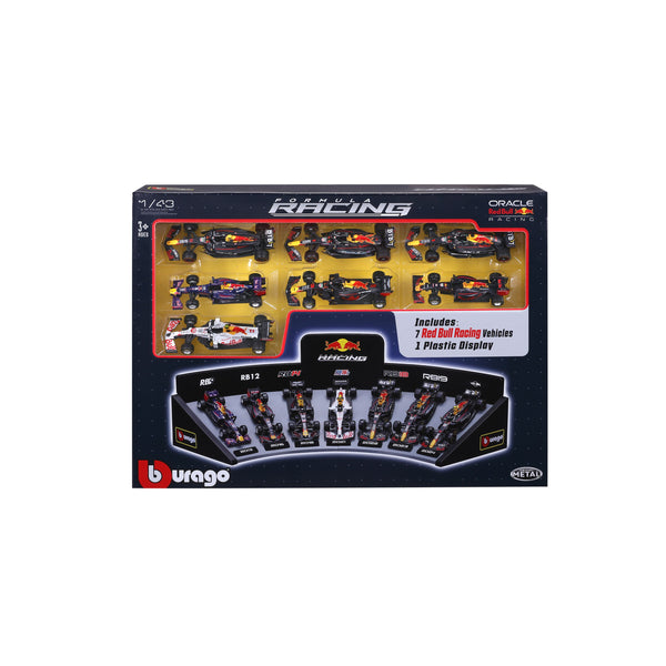Coffret cadeau de luxe Red Bull Racing F1 1:43 avec support