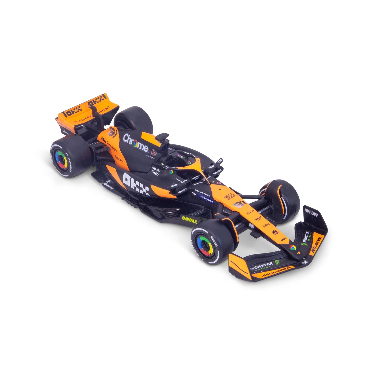 1:43 F1 MCLAREN MCL38 2024 PIASTRI DANS UN DISTRIBUTEUR DE 12 PIÈCES