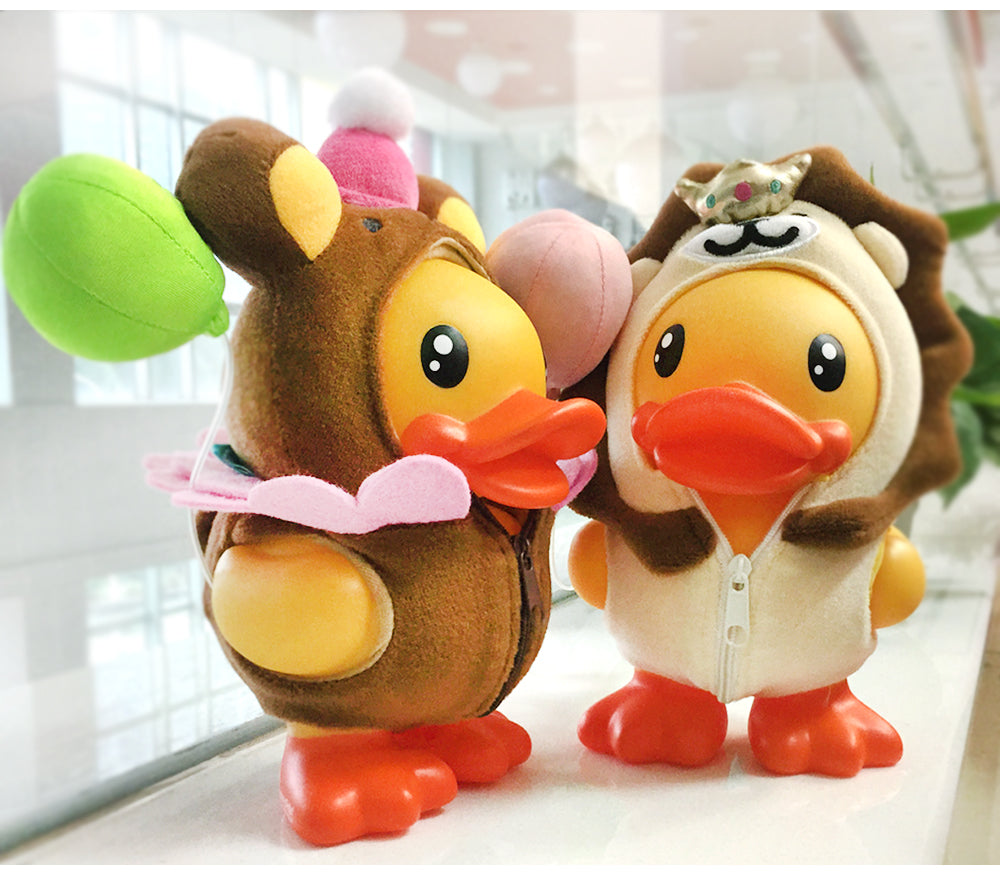 Palhaço de urso de madeira de pato