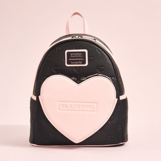 blackpink all over print heart mini backpack