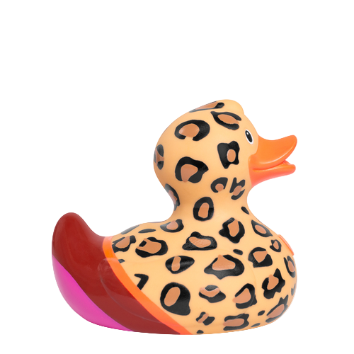 Pato leopardo exuberante