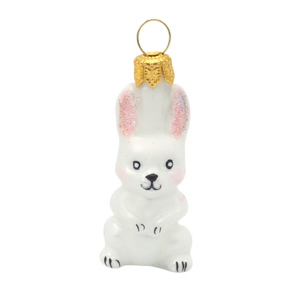 Adorno de Navidad Conejo Blanco