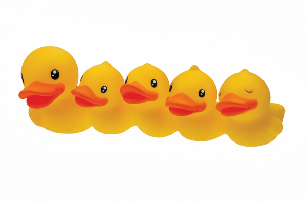 Porte Brosse à Dents Famille Canard Jaune